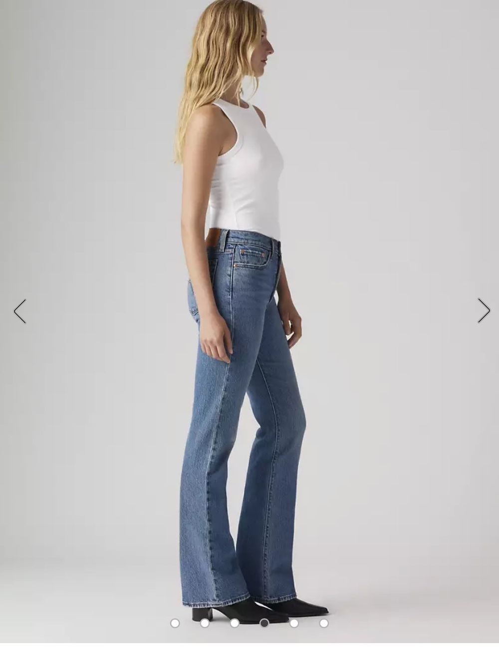 Levi's Medium Blue Straight Leg Jeans - Picture 3 of 3